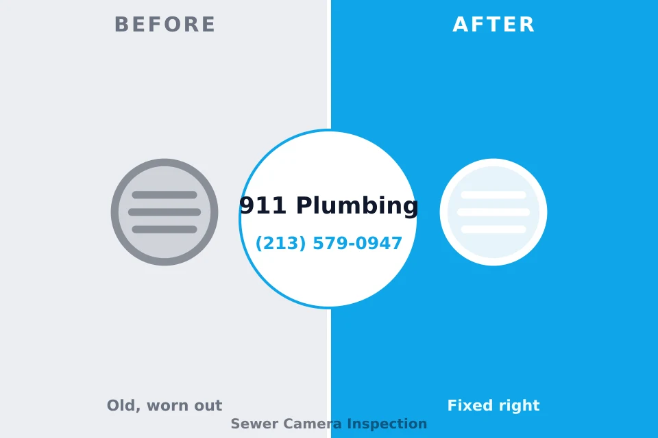 Before and after: plumbing repair San Jose, CA